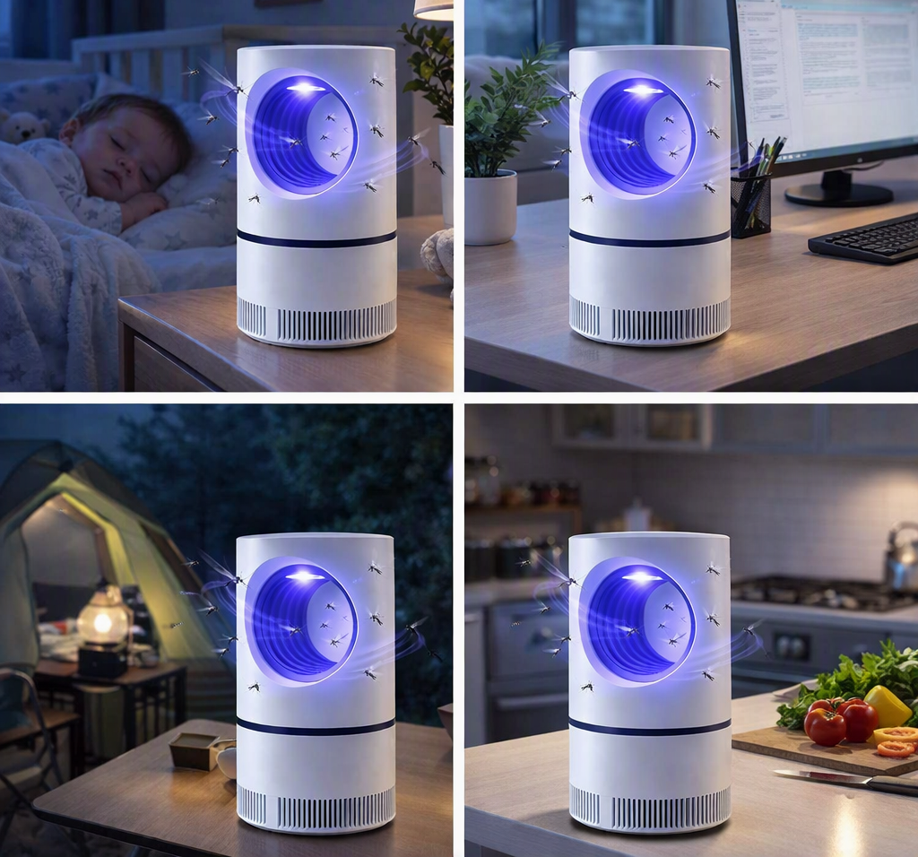 Lampara LED Atrapa Mosquitos
