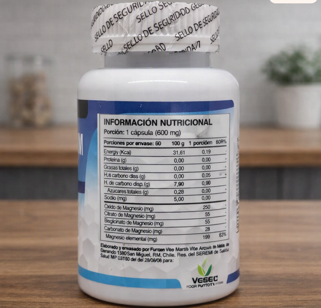 MAGNESIO COMPLEX 600MG